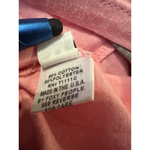 Y2K Butterfly Dropout Foxy People Babydoll Top – Med Pink Tattoo Graphic V-Neck - Picture 9 of 11